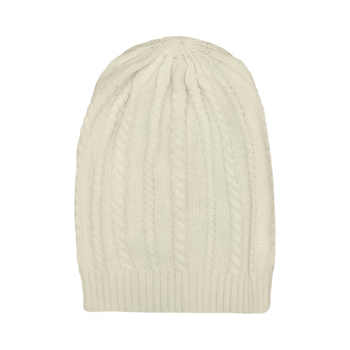 Caciula pentru barbati, A&K, Acril, Alb, One Size