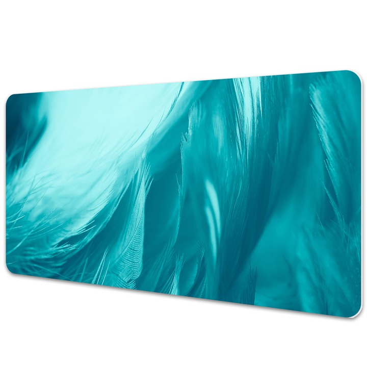 Mapa PVC pentru birou. Pene Albastre. Albastru. 90 cm x 45 cm. 010250300040100019120