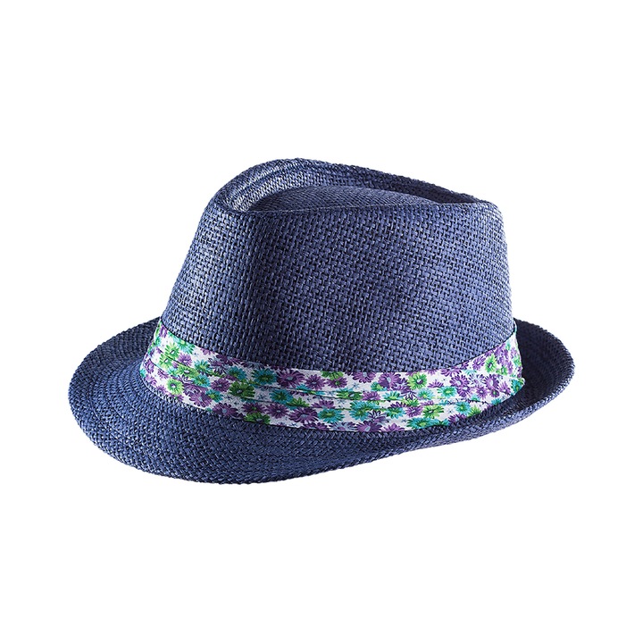 Palarie unisex, A&K, Paie, Albastru