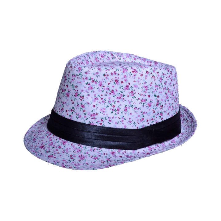 Унисекс шапка с цветя, A&K, плат, многоцветна