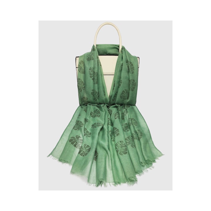 Esarfa dama, A&K, Textil, Verde