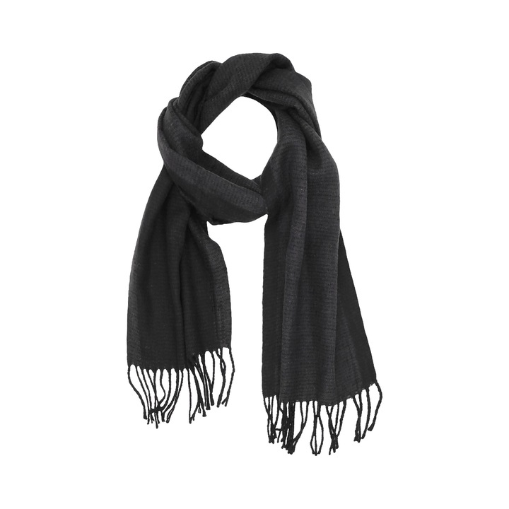 Esarfa pentru barbati, A&K, Acril, Gri inchis