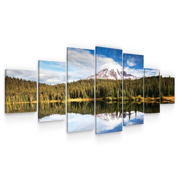 Set Tablou DualView Startonight Peisaj montan, 7 piese, luminos in intuneric, 100 x 240 cm Set Tablou DualView Startonight Peisaj montan, 7 piese, luminos in intuneric, 100 x 240 cm