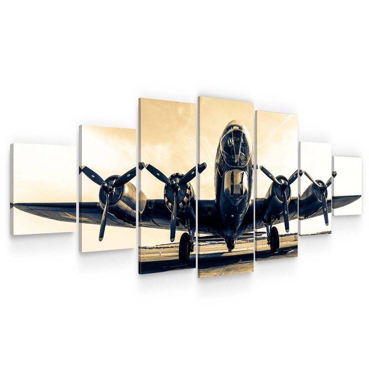 Set Tablou DualView Startonight Fortareata zburatoare, 7 piese, luminos in intuneric, 100 x 240 cm