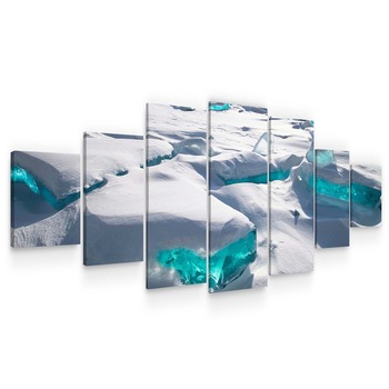 Set Tablou DualView Startonight Gheata, 7 piese, luminos in intuneric, 100 x 240 cm Set Tablou DualView Startonight Gheata, 7 piese, luminos in intuneric, 100 x 240 cm