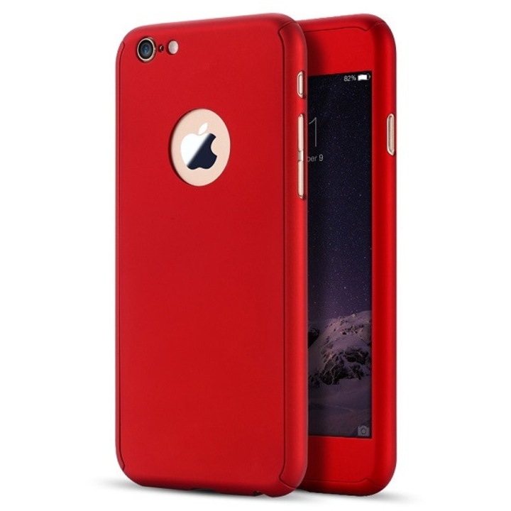 Калъф MyStyle Fullbody Red за Apple iPhone 6 / Apple iPhone 6S с пълно покритие на 360 градуса с безплатно защитно фолио за стъкло