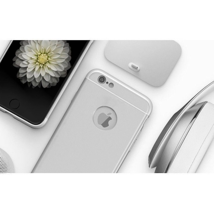 Калъф FullBody MyStyle Silver за Apple iPhone 6 Plus / Apple iPhone 6S Plus с пълно 360 градусово покритие и безплатно защитно фолио