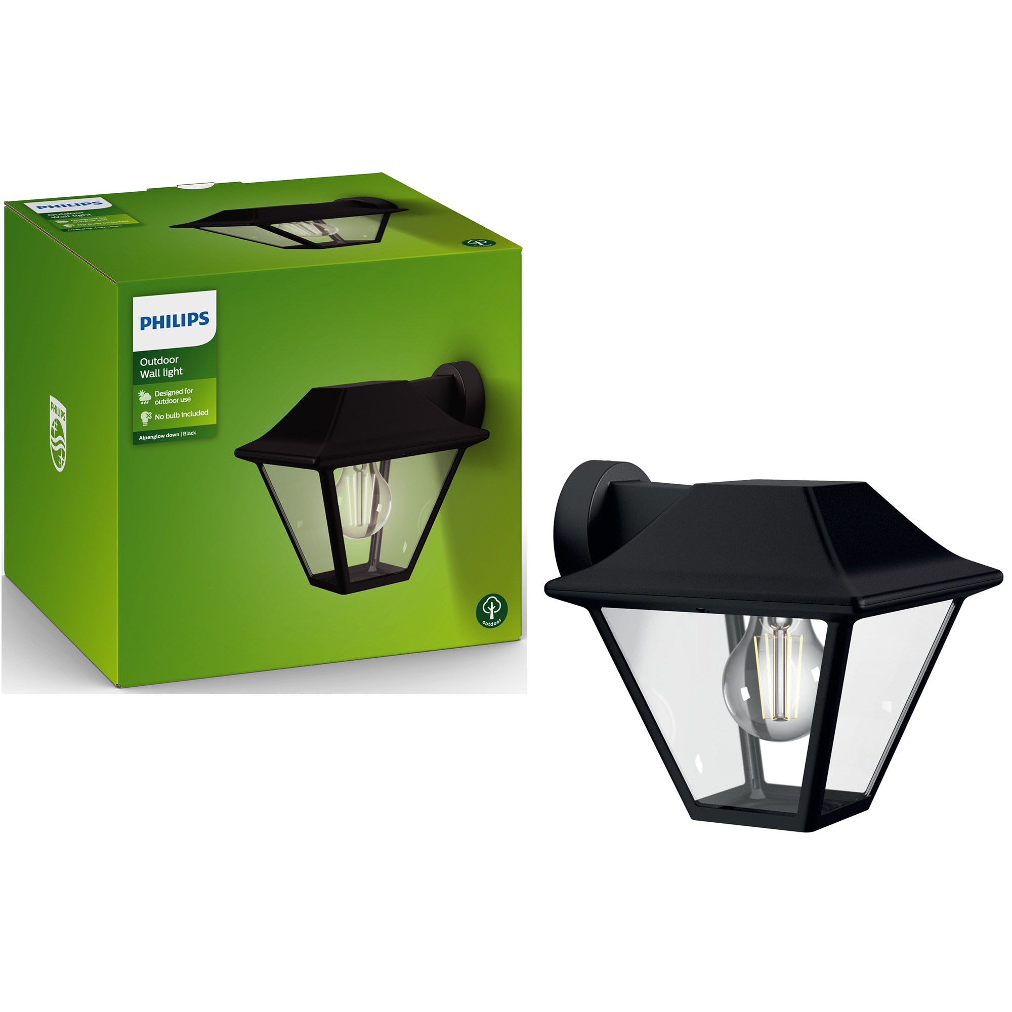 Aplica (felinar) cu brat de exterior Philips myGarden Alpenglow, Negru