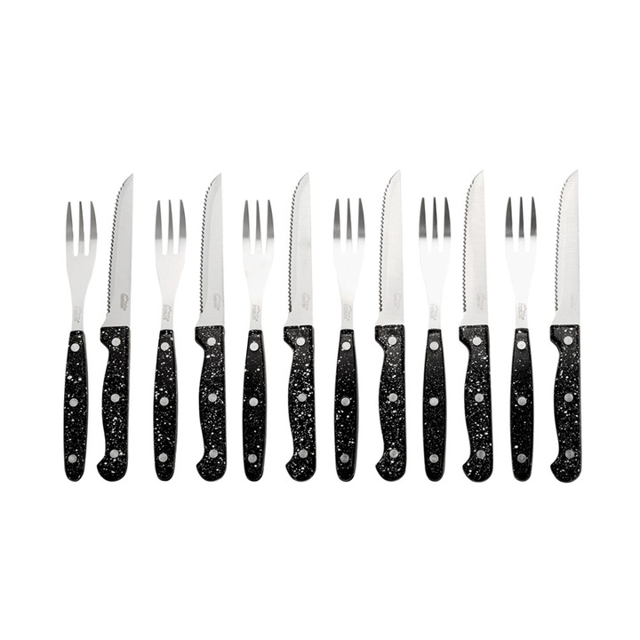 Steak evőeszköz szett, 12 db-os, Stoneline