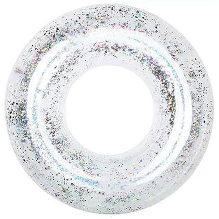 Úszógyűrű, Tovbmup, átlátszó, dekoratív flitter, 75cm