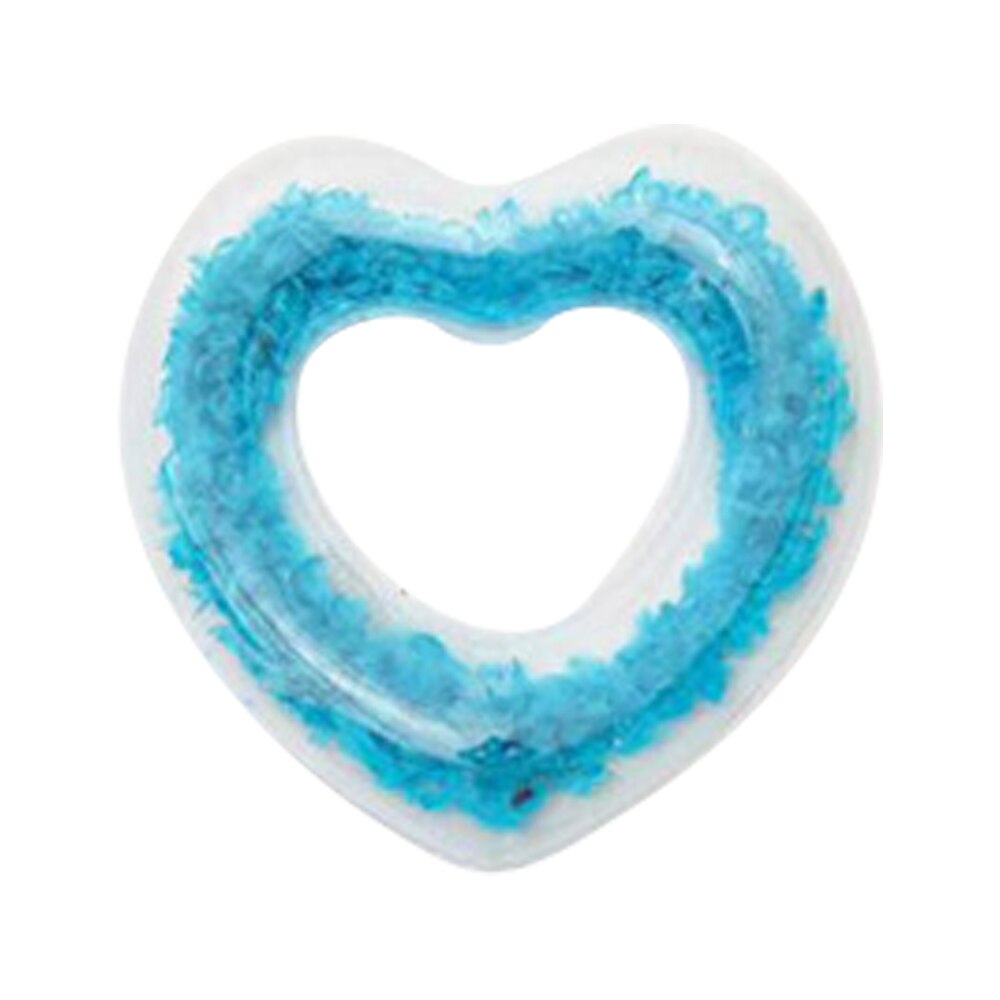 Colac de inot, JeiibrZui, Model Inima, PVC, Albastru - eMAG.ro