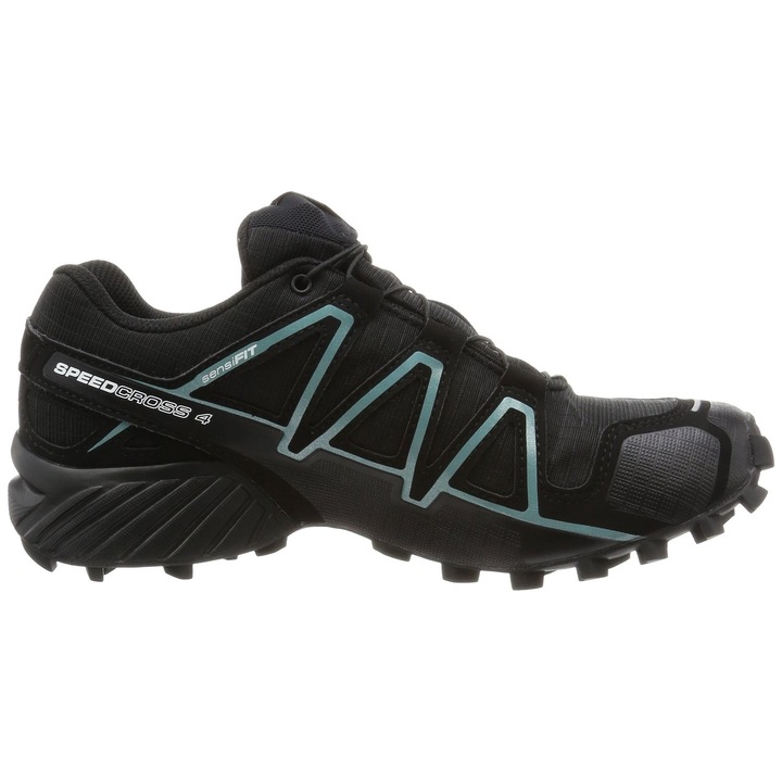 Pantofi alergare trail Salomon Speedcross 4 GTX® pentru femei, Negru/Argintiu