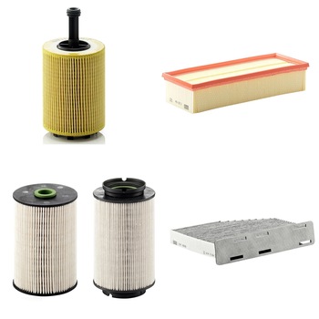 Pachet revizie filtre VW GOLF V, 1.9 TDI, 77kW, Diesel, cod motor BKC, BLS, BXE, 4 filtre MANN Pachet revizie filtre VW GOLF V, 1.9 TDI, 77kW, Diesel, cod motor BKC, BLS, BXE, 4 filtre MANN