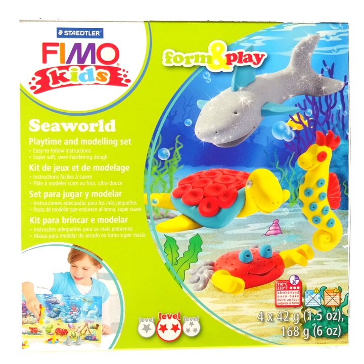 Set Staedtler modelaj fimo kids animale marine STH-8034-14
