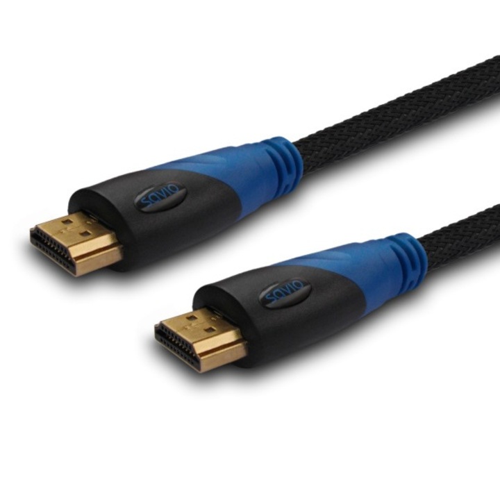 Кабел HDMI SAVIO CL-48, 2 м, Черен