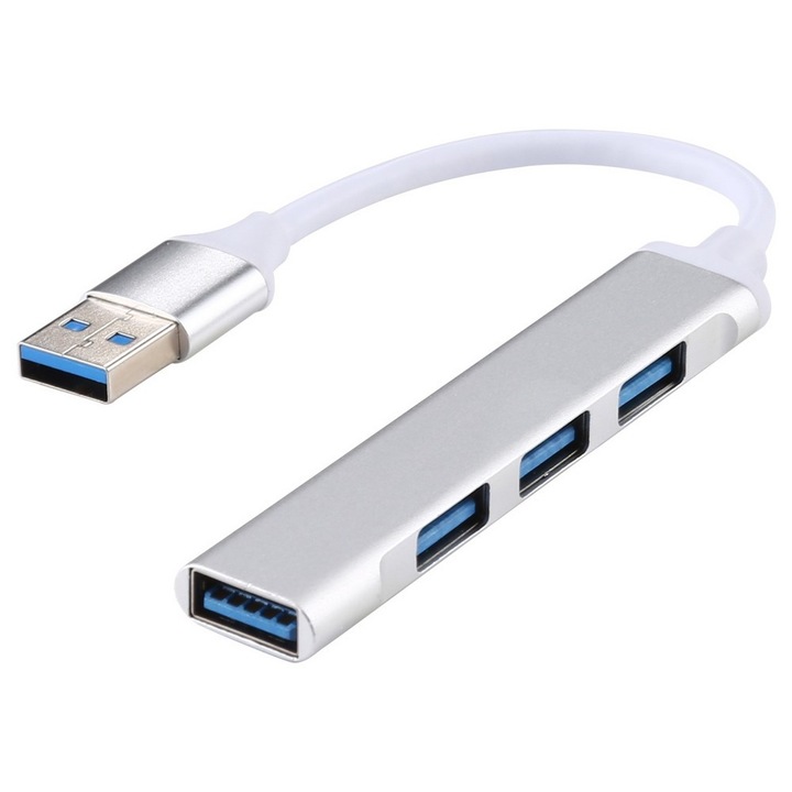 A89 USB3.0 - 4xUSB3.0 USB ХЪБ, ezüst