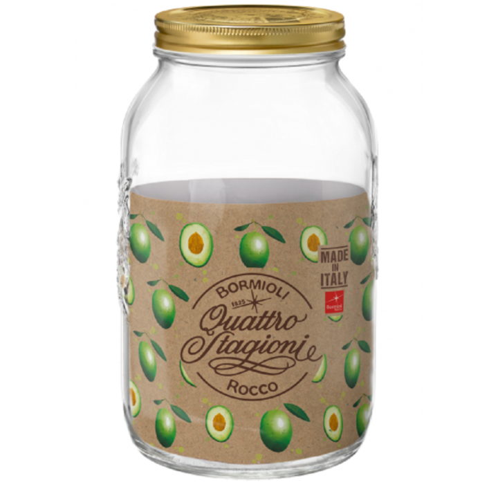 Borcan cu capac BORMIOLI QUATTRO STAGIONI, 3910ml, D16xH26,4cm