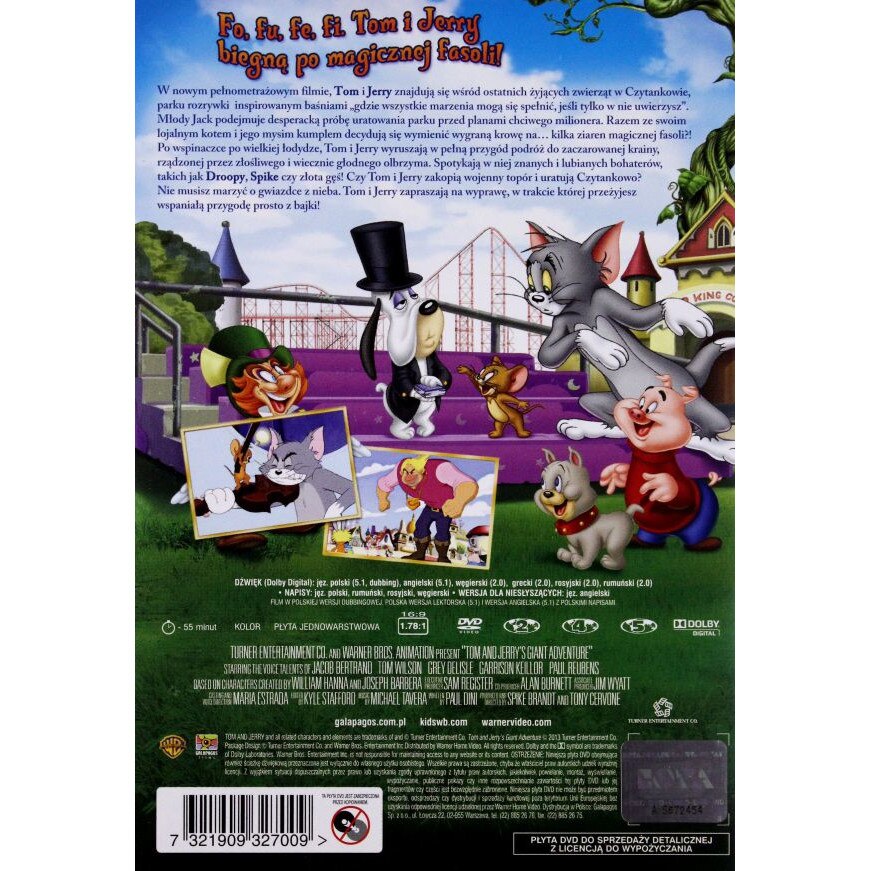 Tom And Jerry S Giant Adventure [dvd] Emag Bg