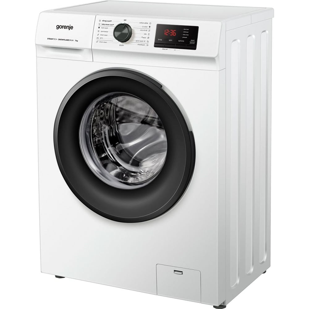 Masina de Spalat Rufe Frontala Slim GORENJE WNHVB72SDS, SteamTech, 7 kg, 1200rpm, Clasa D, Alb