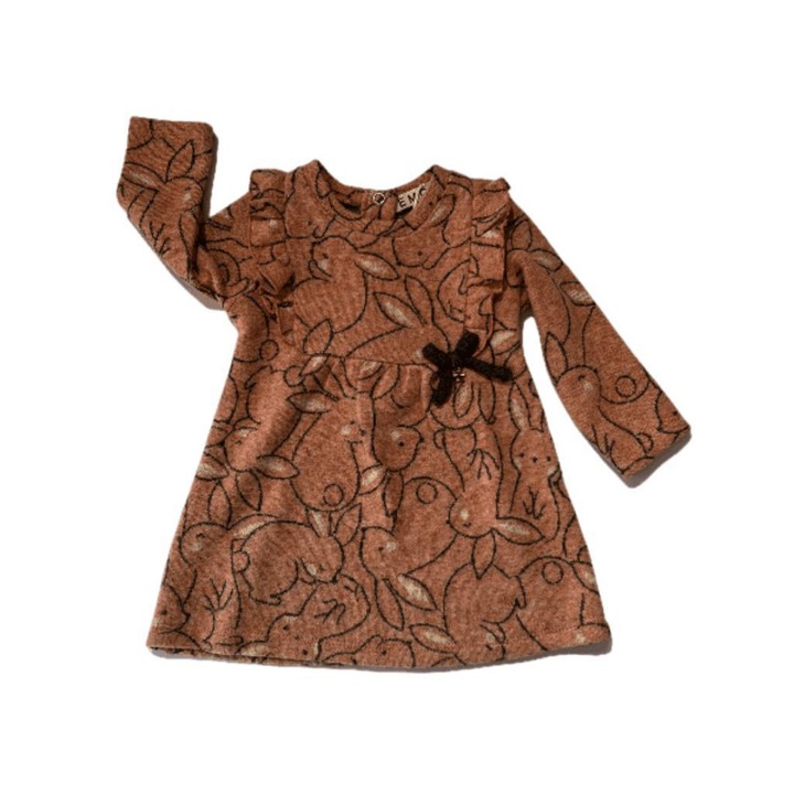 roz cu iepurasi cu fundita