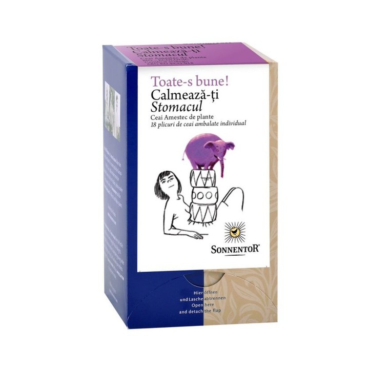SONNENTOR, Ceai "Toate-s Bune" Calmeaza-ti Stomacul Ecologic/Bio 18dz
