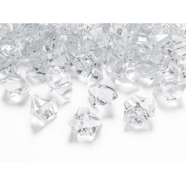 Комплект от 50 диаманта, PartyDeco, 25 x 21 мм, прозрачен