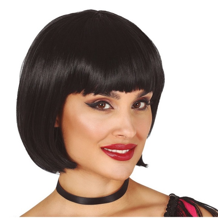 Peruca Bob, Guirca, neagra