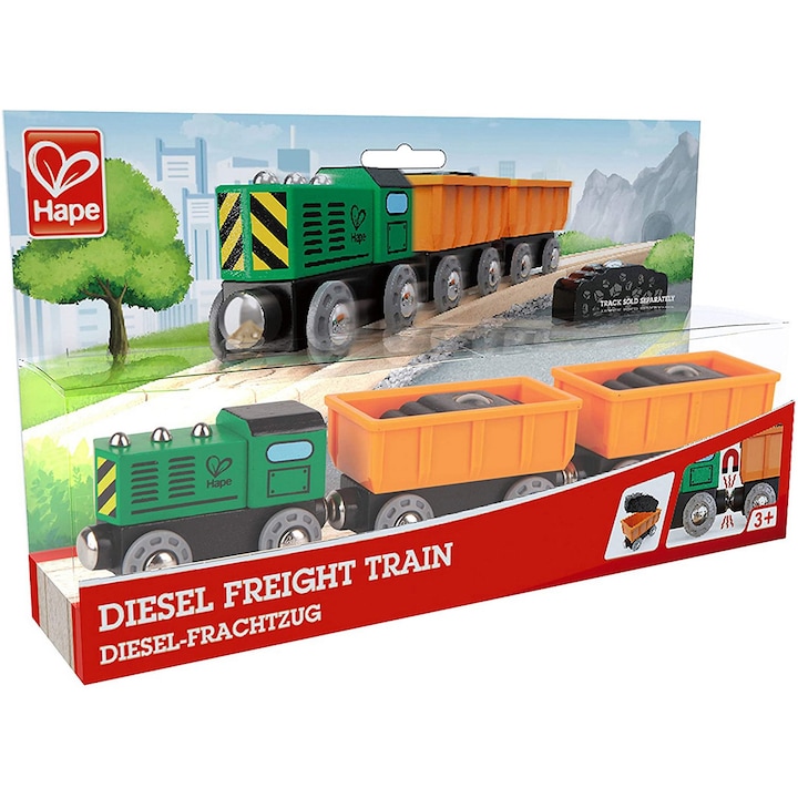 Set de joaca Hape - Trenulet de marfa diesel