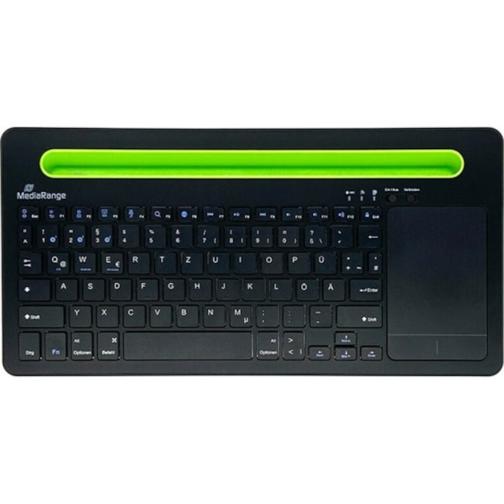 Tastatura Bluetooth MediaRange, 64 de taste, Touchpad, Argintiu