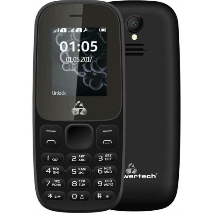Telefon Mobil, POWERTECH, Milly Small II, PTM-27, Lanterna, Negru