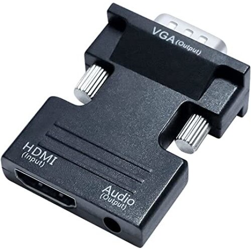 Adaptor HDMI la VGA cu port audio, Negru eMAG.ro