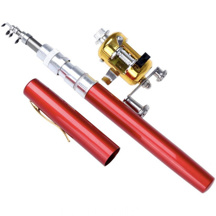 Kit lanseta stilou+mulineta Baracuda 01, rosu