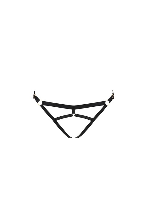 Chiloti sexy, KELIS THONG negru - Passion, Negru, 2XL-3XL