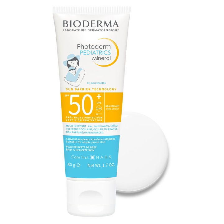 Bioderma Photoderm Mineral naptej, fényvédővel, SPF 50+, 50 g