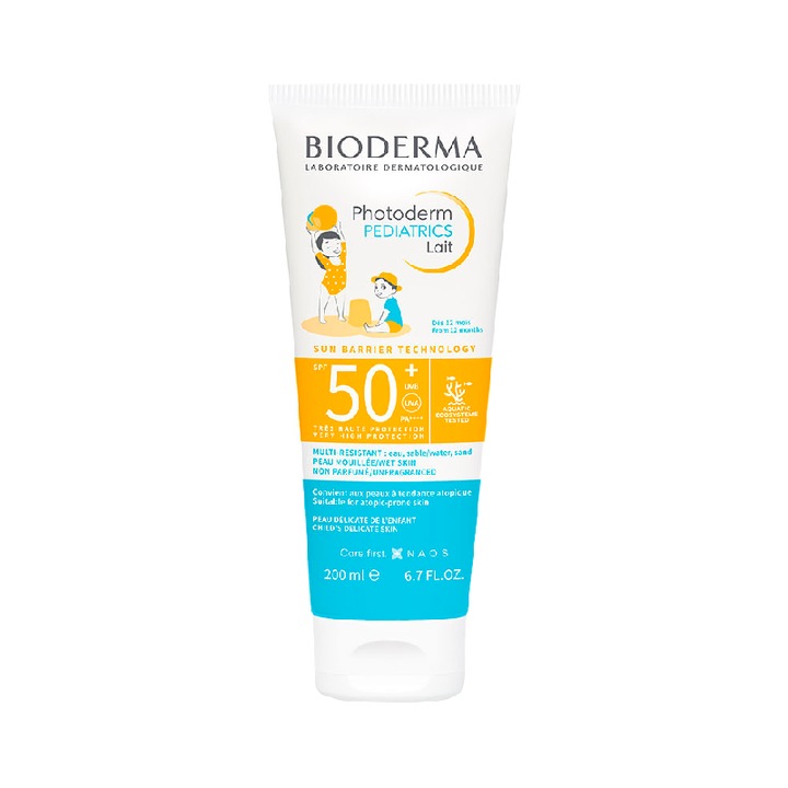 Lotiune cu protectie solara Bioderma Photoderm Kid SPF 50+ pentru copii, 100 ml