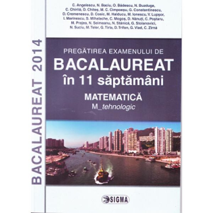 Bac Matematica M tehnologic in 11 saptamani - C. Angelescu, N. Baciu