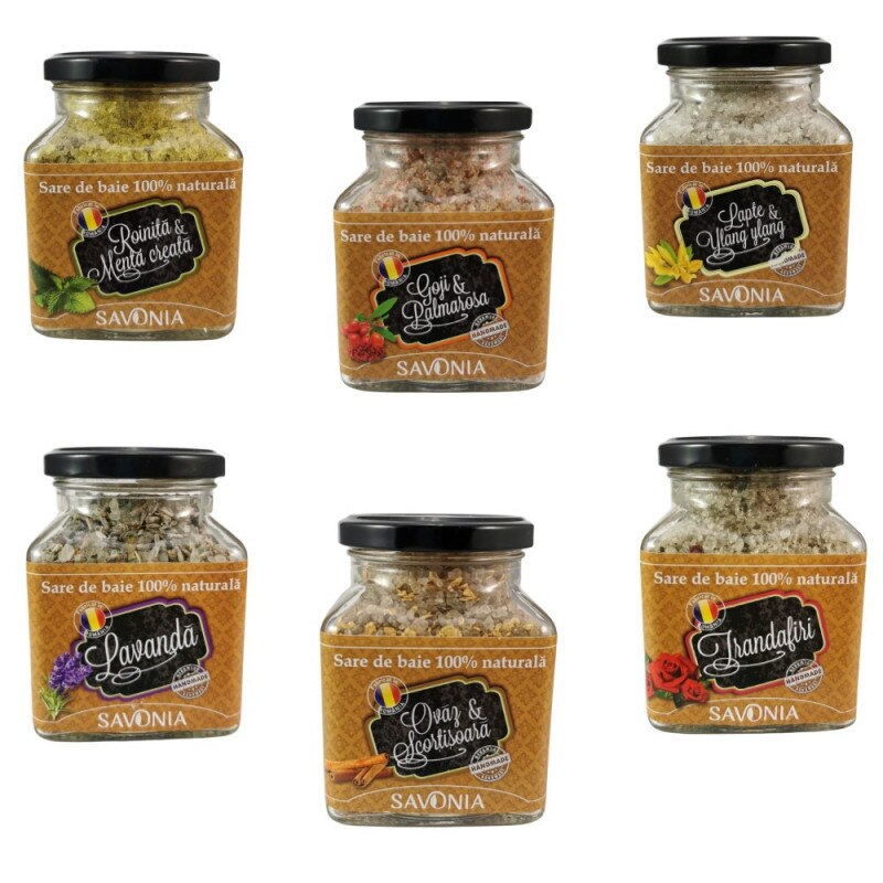 Pachet 6 Saruri de Baie Naturale Savonia