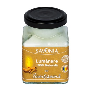 Lumanare 100% Naturala cu Scortisoara - Savonia Lumanare 100% Naturala cu Scortisoara - Savonia