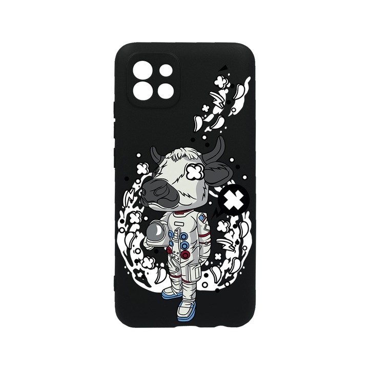 BestCase Slim Silicon 0.8MM telefontok, Xiaomi 11 Lite 5G NE, Cow Astronaut, Kamera védő, c-B 976