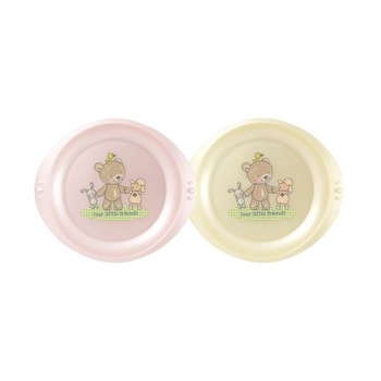 Set 2 farfurii plate LittleFriends Rotho-babydesign Tender rose 6L+ Rotho-babydesign Set 2 farfurii plate LittleFriends Rotho-babydesign Tender rose 6L+ Rotho-babydesign