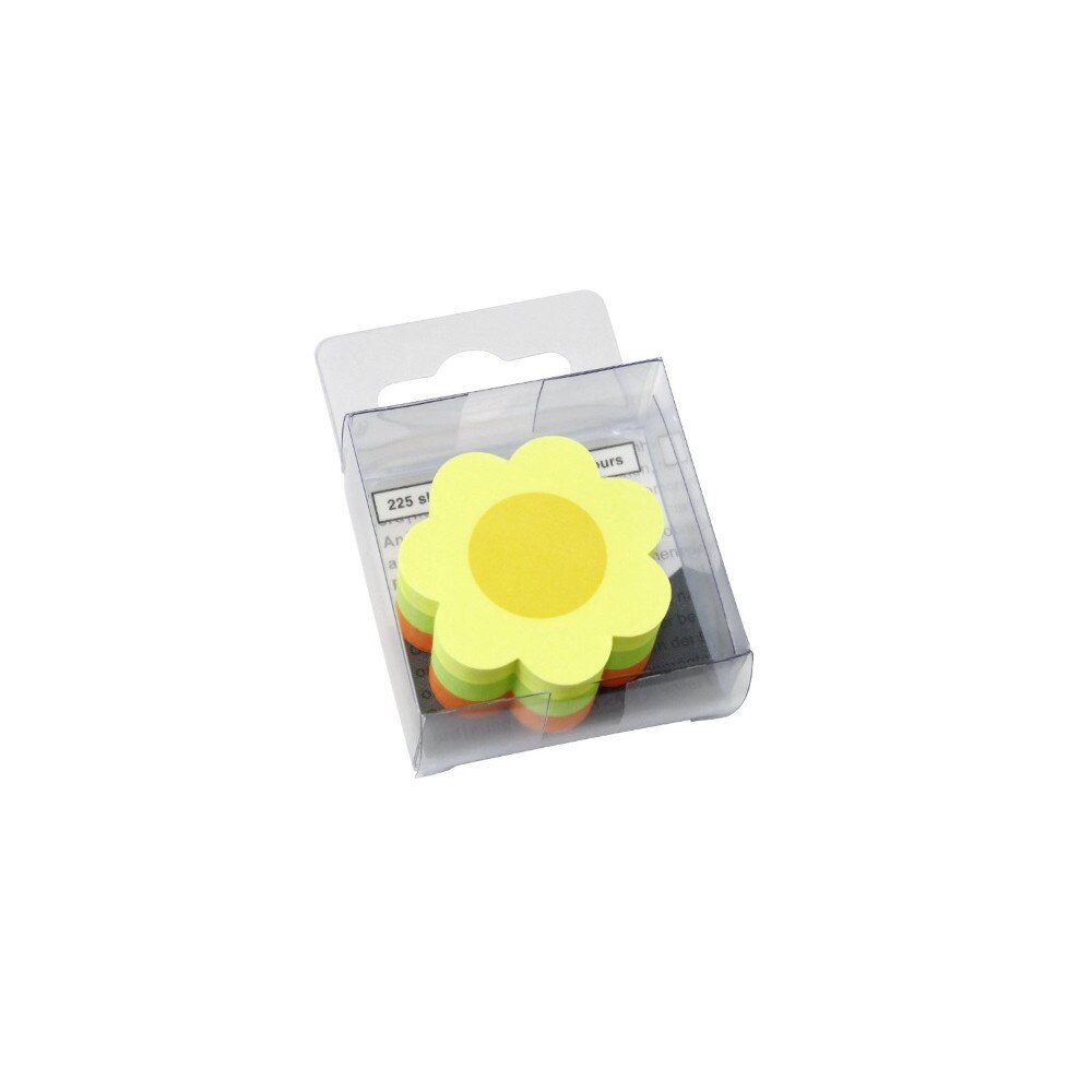 Notite adezive Info Notes, 50mm x 50mm, floare, 225 file