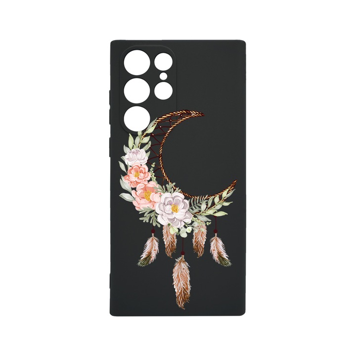 Husa BestCase® Slim SIlicon 0.8MM, Compatibila Cu Samsung Galaxy S23 Ultra, Dreamcatcher, Rezistenta la uzura, Protectie Camera, c-B 951