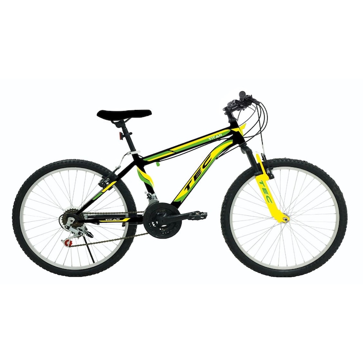 Велосипед Tec Titan, Колело 26, Черен/Жълт