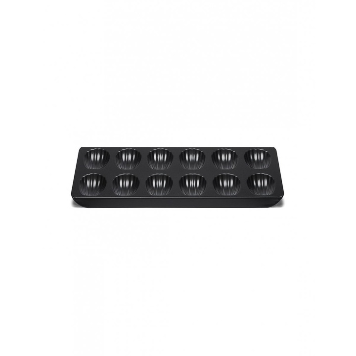 Forma pentru 12 prajituri, Patisse, 40cm, Otel, Negru