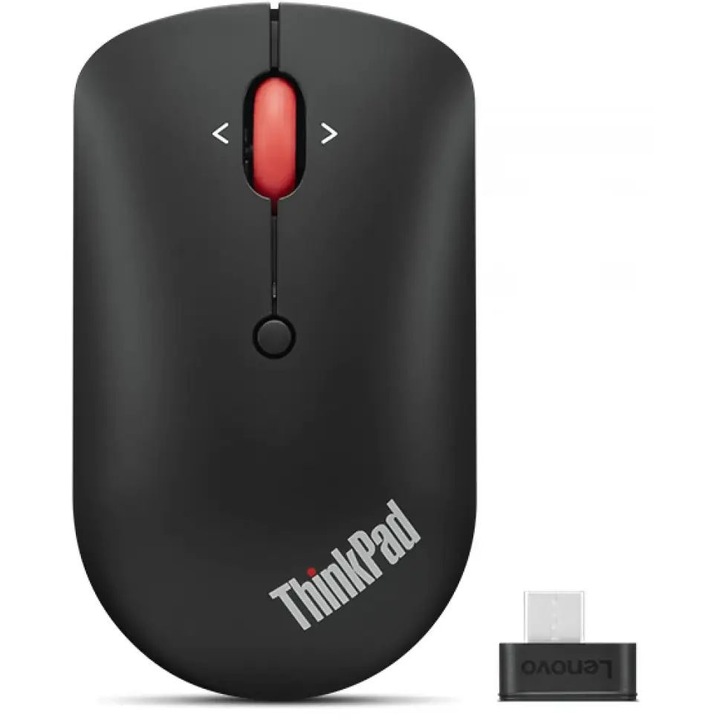 Безжична мишка Lenovo ThinkPad, Черен, USB