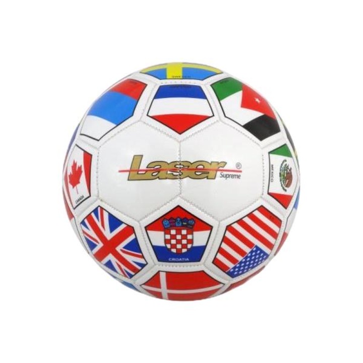 Minge fotbal Laser, Model steaguri, 5, Multicolor