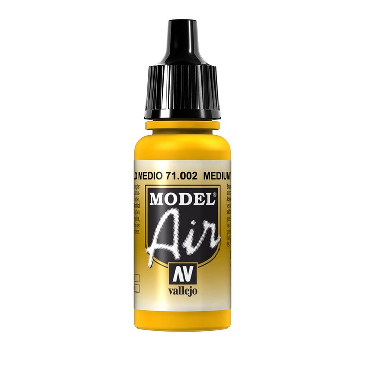 Festék Vallejo Model Air 71.002 Medium Yellow 17ml