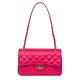 Angela fukszia steppelt bőr táska