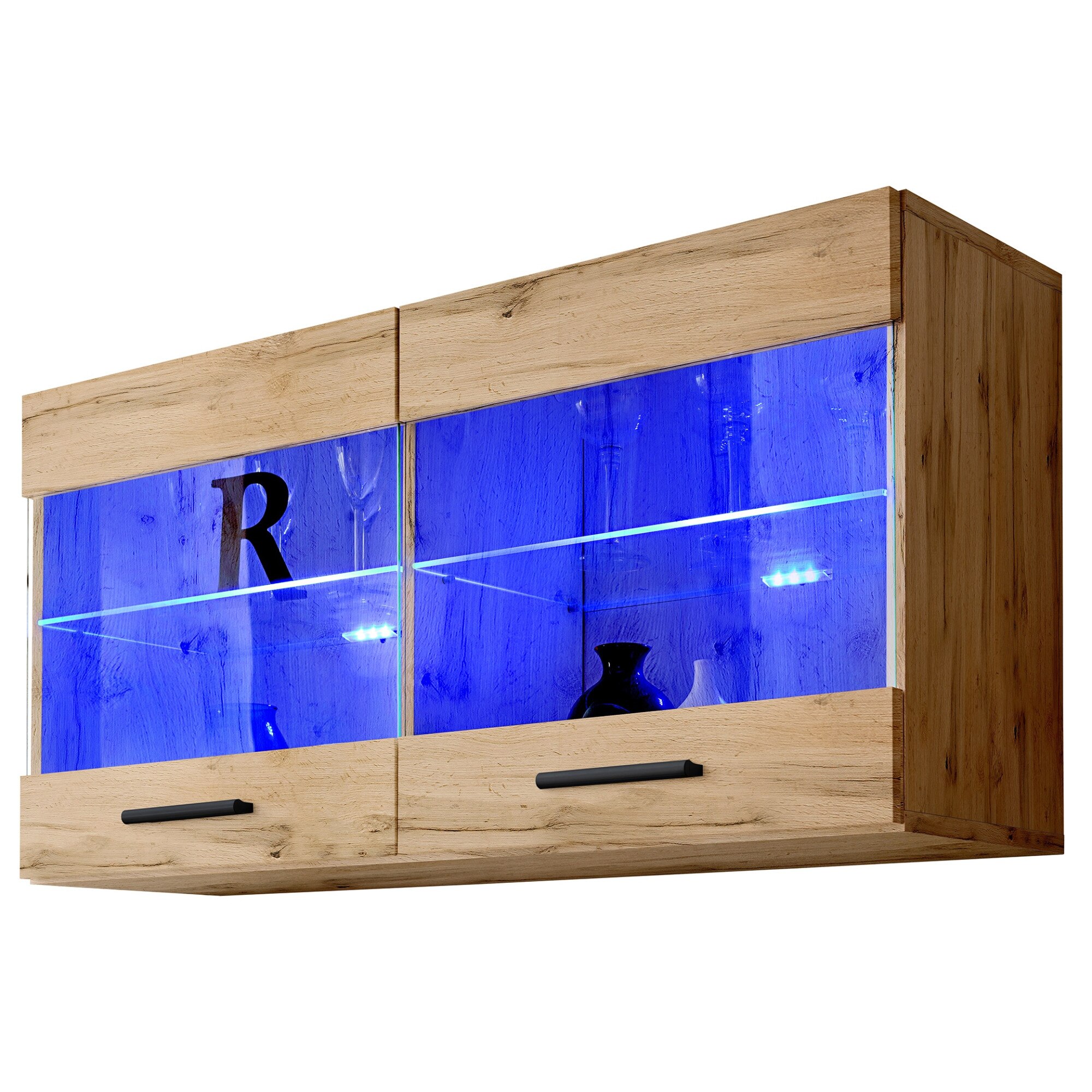 Vitrina T25, Extreme Furniture, PAL melaminat, 100 x 50 x 30 cm, LED