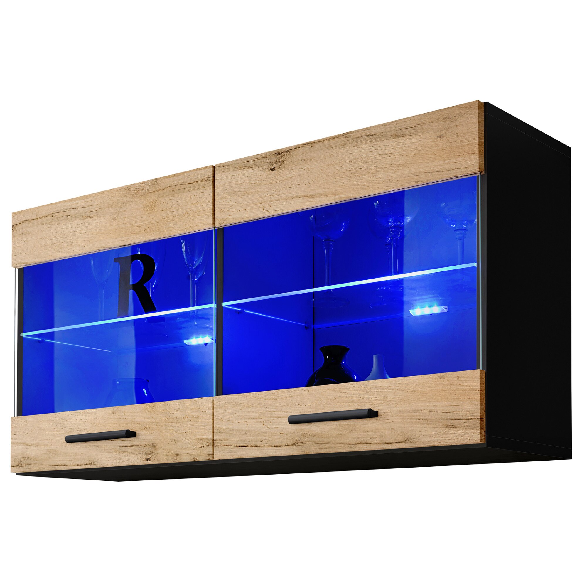 Vitrina T25, Extreme Furniture, PAL melaminat, 100 x 50 x 30 cm, LED